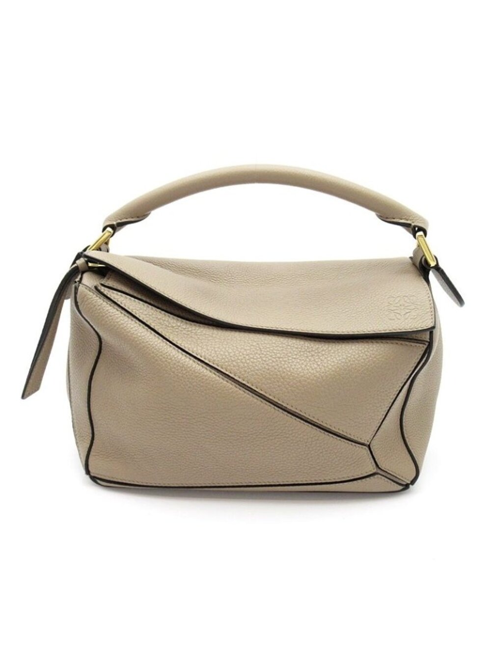 Loewe Puzzle Bag Small Soft Grain Calfskin Handbag Beige
